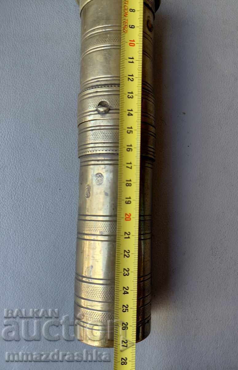 150+ year old Ottoman bronze mill with tughra - 5