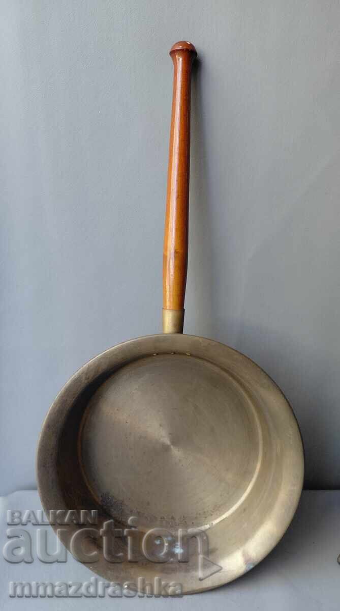 Large and very old bronze pan