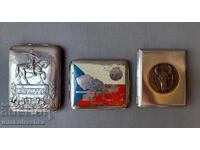 3 vintage cigarette cases