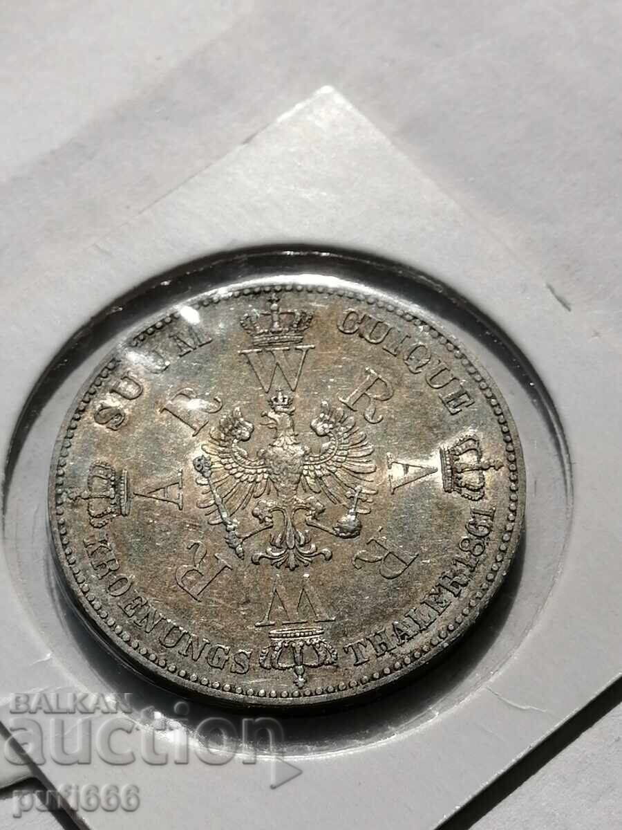1 талер 1861 Прусия с цена € 100.00 | 195.58 лв.