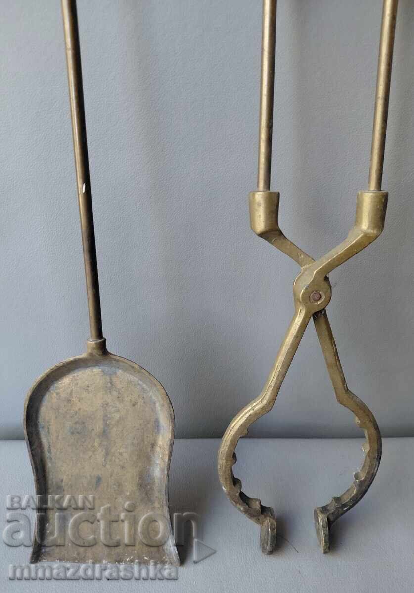 Antique bronze fireplace tools with price € 4.50 | 8.80 BGN