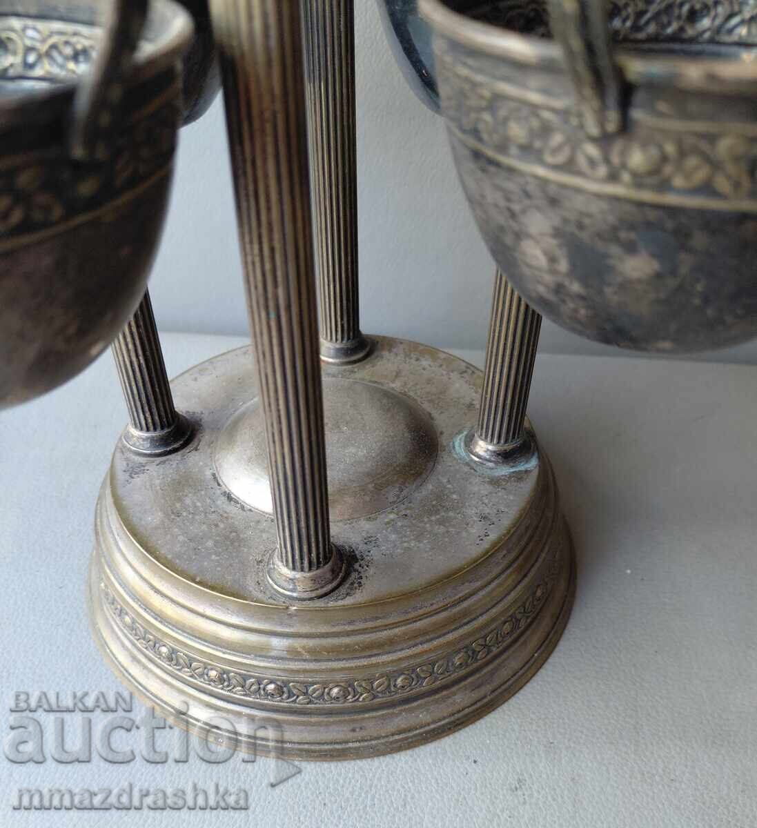 Auction  Silver-plated punch set 19th century