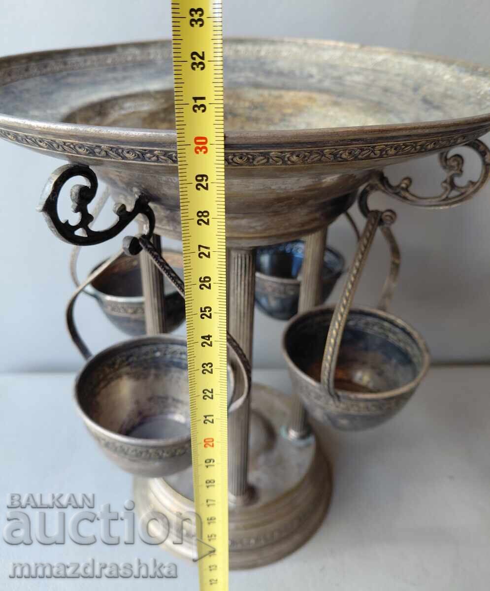 Silver-plated punch set 19th century - 6