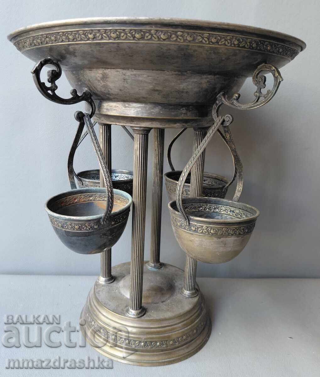 Silver-plated punch set 19th century