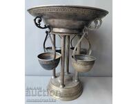 Silver-plated punch set 19th century