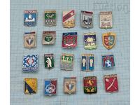 ΠΟΛΕΙΣ ΡΩΣΙΑΣ/ΕΣΣΔ ΕΜΒΛΗΜΑΤΑ ΚΟΝΚΑΡΔΕΣ ΠΑΡΤΙΔΑ 20 ΤΕΜΑΧΙΑ