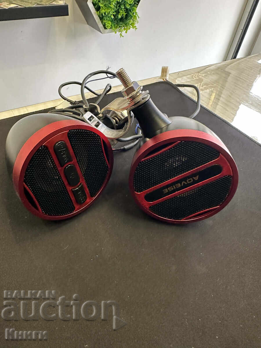 Motorcycle speaker set