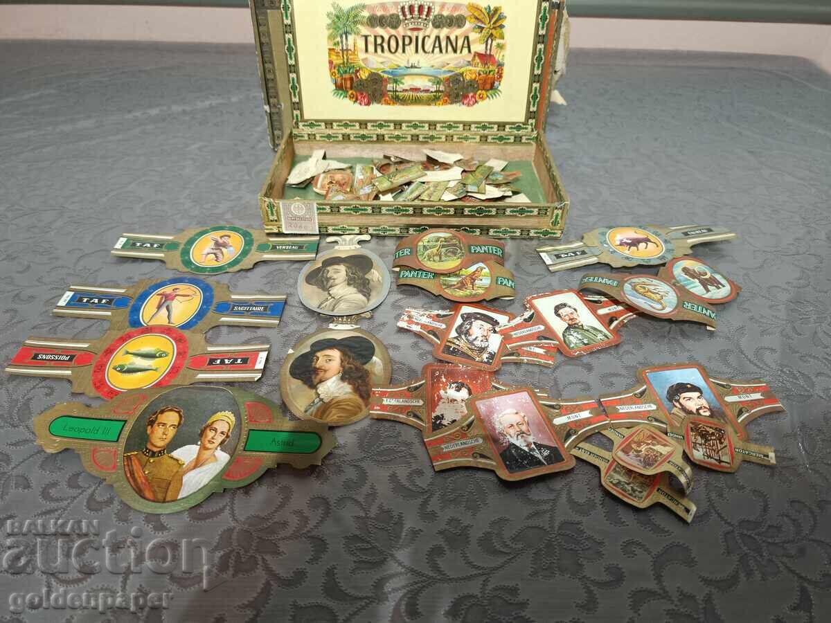 Vânzare nr. 12 Cutie cu etichete de trabucuri