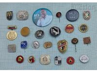 BULGARIA BADGES LOT 25 PIECES