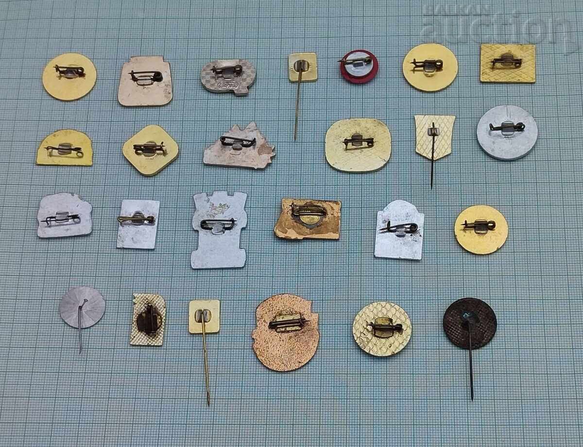 BULGARIA INSIGNE LOT 25 BUCĂȚI cu preț € 7.00 | 13.69 BGN