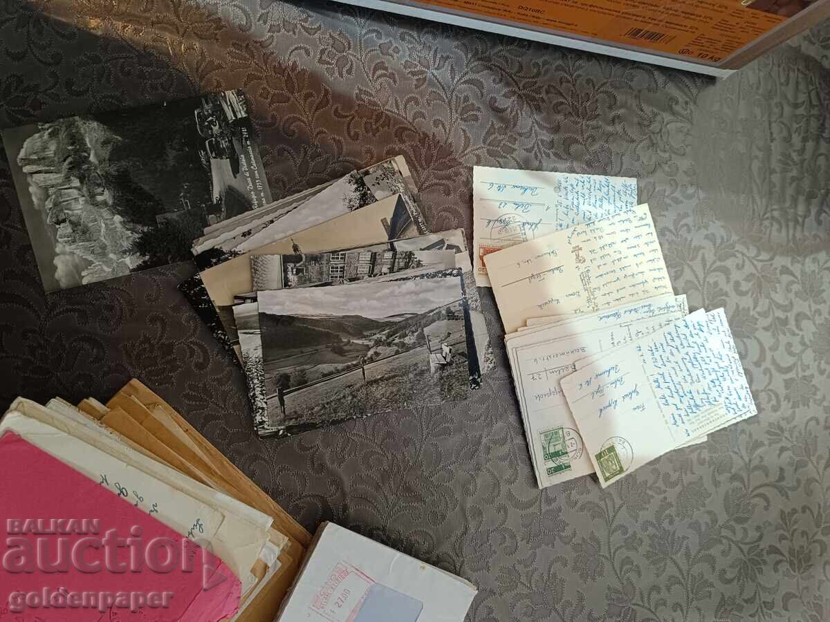 Delivery of Sale #14 Box of postcards and envelopes that have been mailed