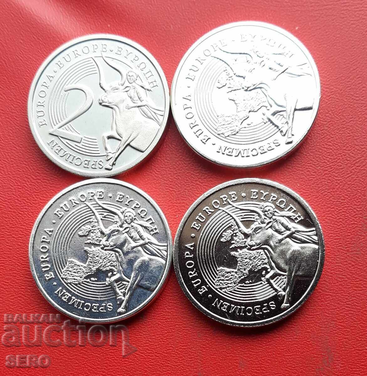 Medal-Germany-lot of 4 very beautiful medals-silver-plated with price € 3.00 | 5.87 BGN