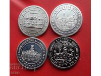 Μετάλλιο-Γερμανία-παρτίδα από 4 πολύ όμορφα μετάλλια-επαργυρωμένα