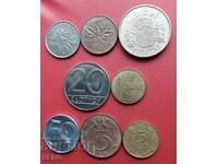 Mixed lot of 8 coins