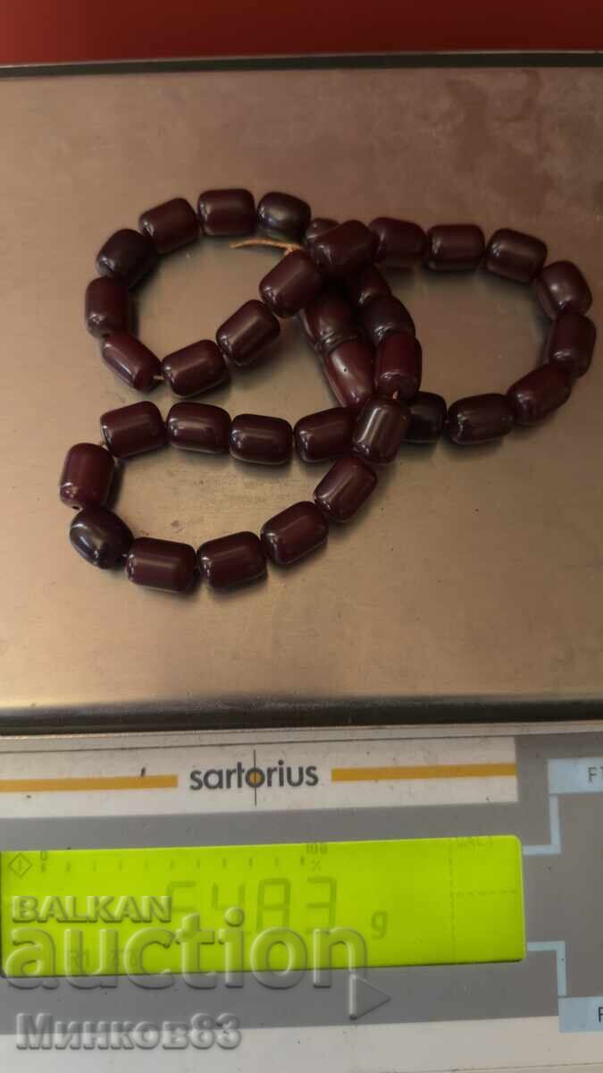 Mătănii autentice din chihlimbar roșu!