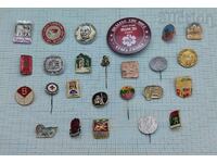 BULGARIA BADGES LOT 25 PIECES