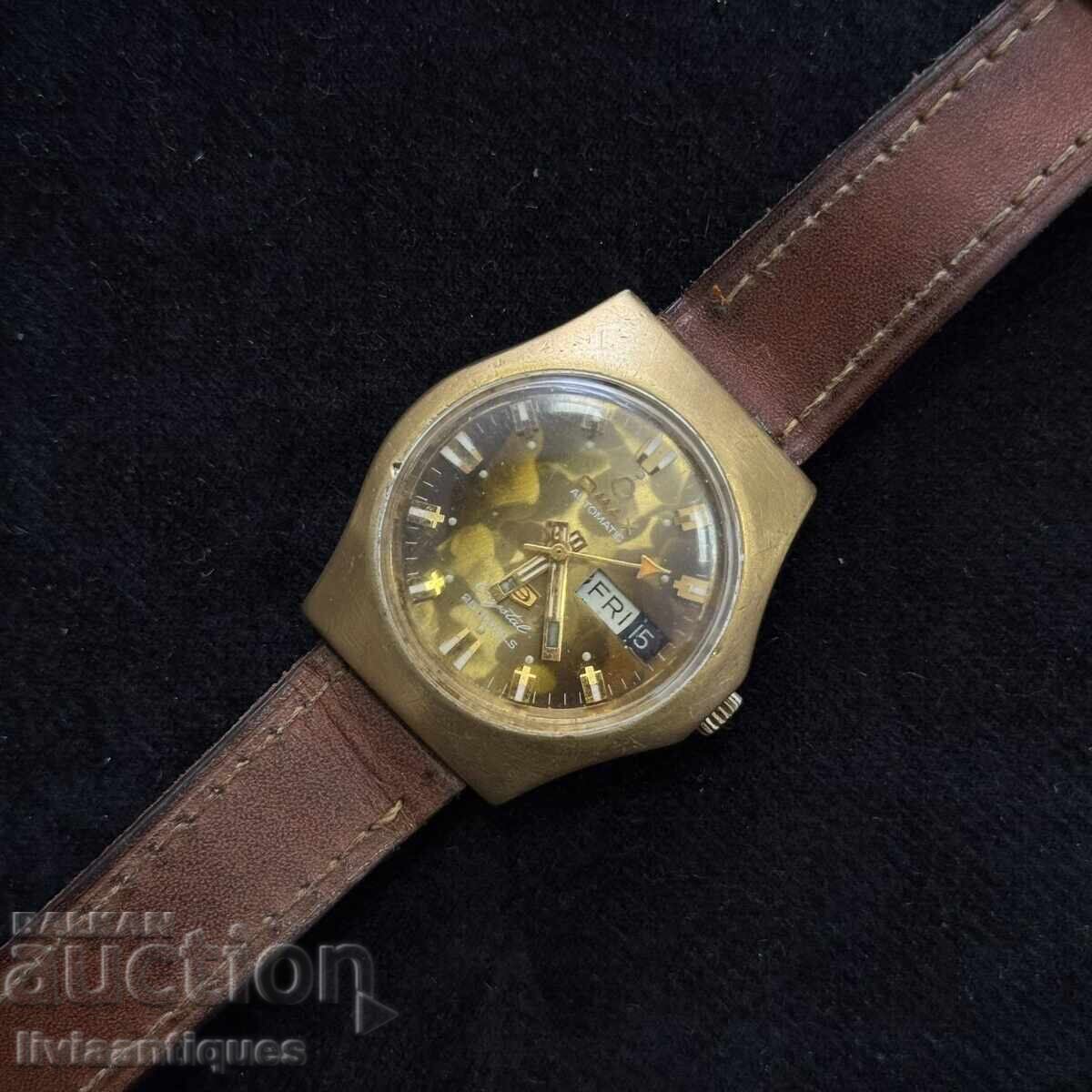 Κομψό vintage ρολόι Omax Automatic