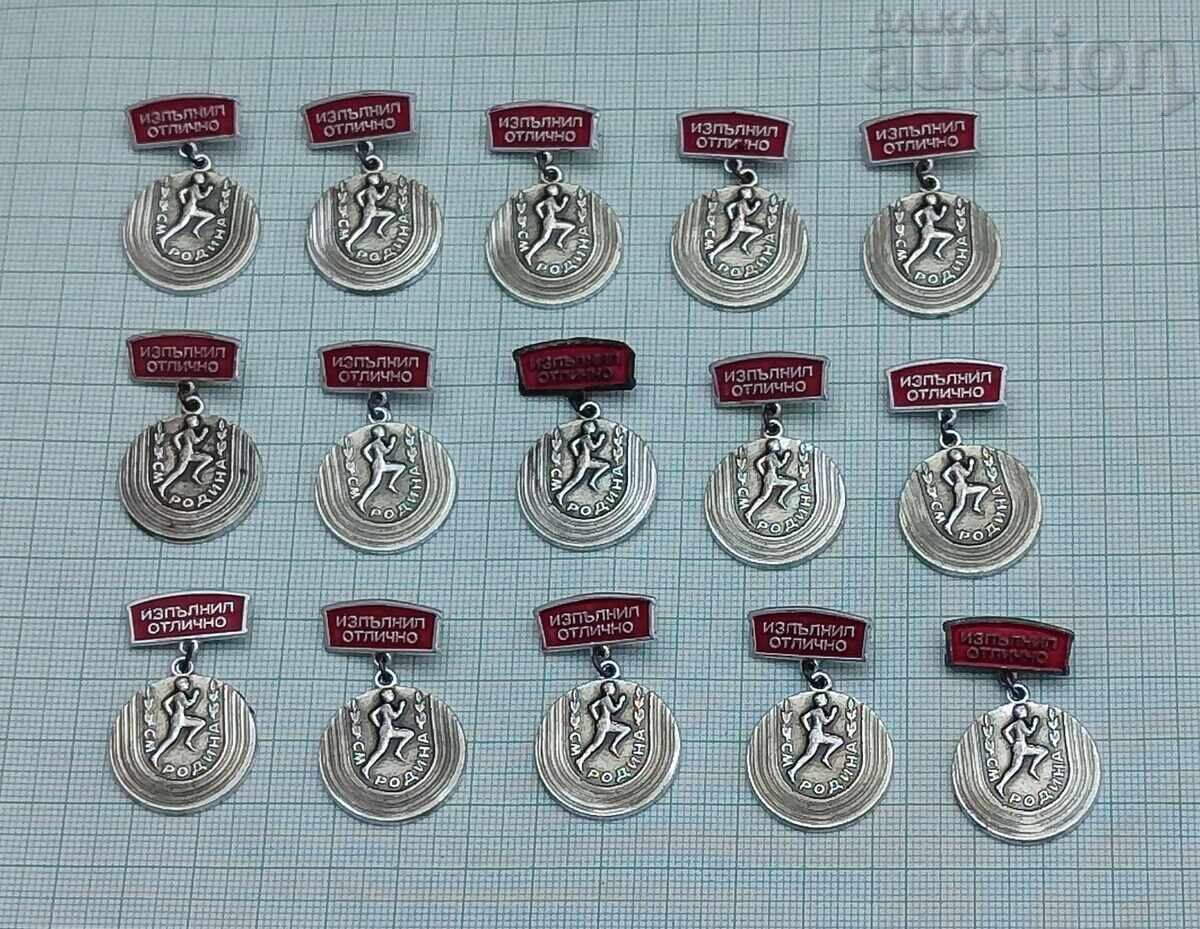 LOT 15 INSIGNE „EXCELENT ÎN MUNCĂ” RODINA