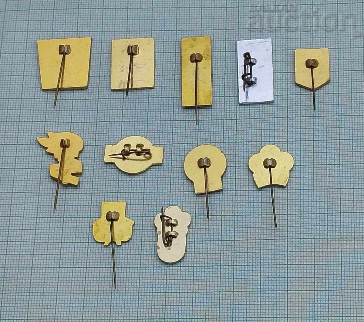 NORTH KOREA BADGES LOT OF 10 PIECES with price € 6.60 | 12.91 BGN