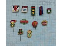 NORTH KOREA BADGES LOT OF 10 PIECES