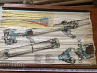 ТАБЛО УЧЕБНО СССР АВТОМОБИЛ ВАЗ 2103,ВАЗ 2106 ,ВАЗ 21061