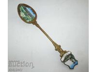 Veche linguriță rusească din bronz emailat URSS, stil sovietic, Soci