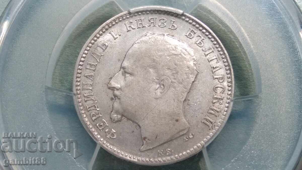 1 leu 1891 Principatul Bulgariei-AU55 PCGS cu preț € 25.00 | 48.90 BGN