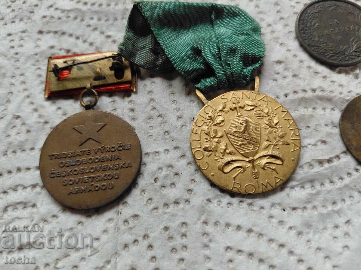 Παρτίδα 5 τεμαχίων, παλιά παράσημα, μετάλλια, διακριτικά στήθους - 5