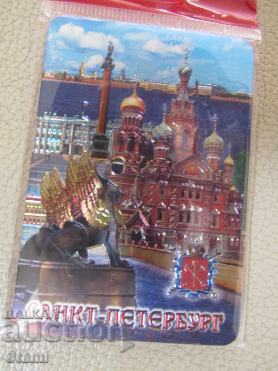 Доставка на Автентичен 3D магнит от Санкт Петербург, Русия-серия-2