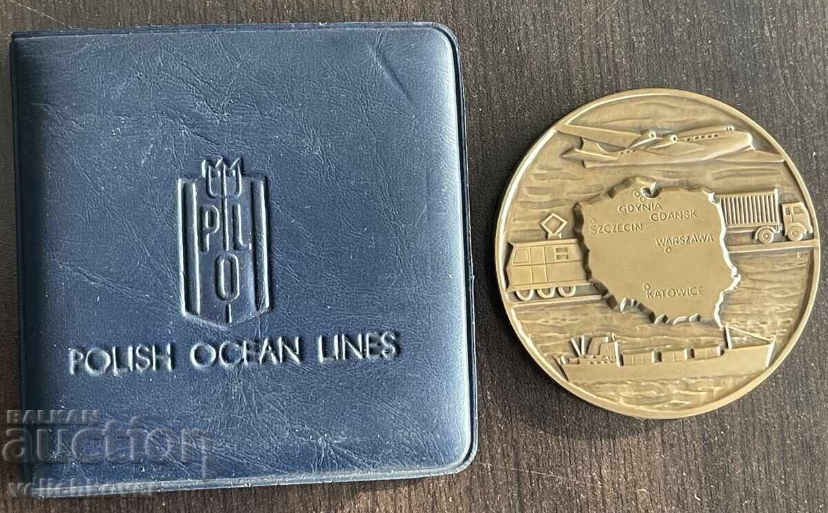 43277 Πολωνία πλακέτα μεταφορική εφοδιαστική χάλκινη