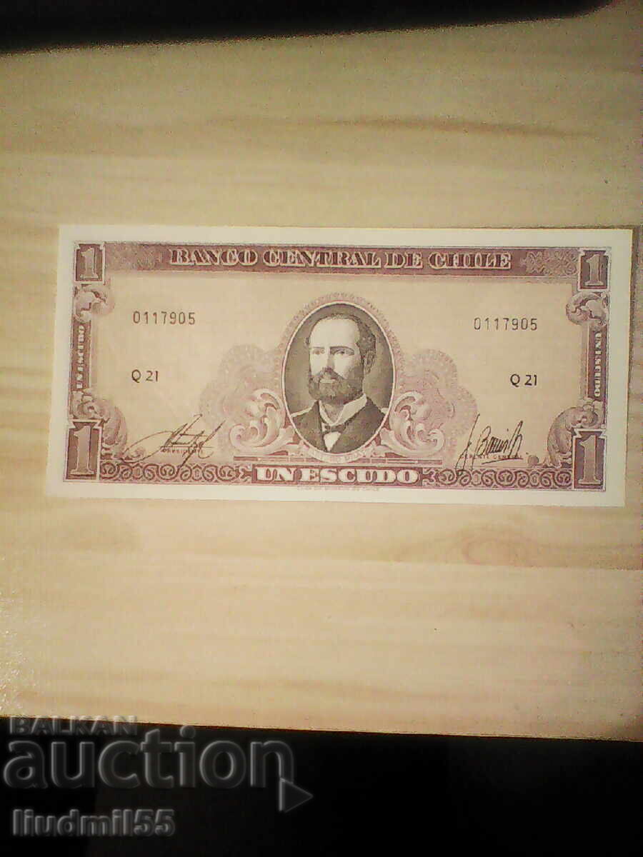 Чили 1 ескудо 1964 UNC