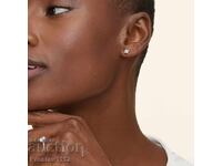 Moissanite Earrings Princess 0.6ct