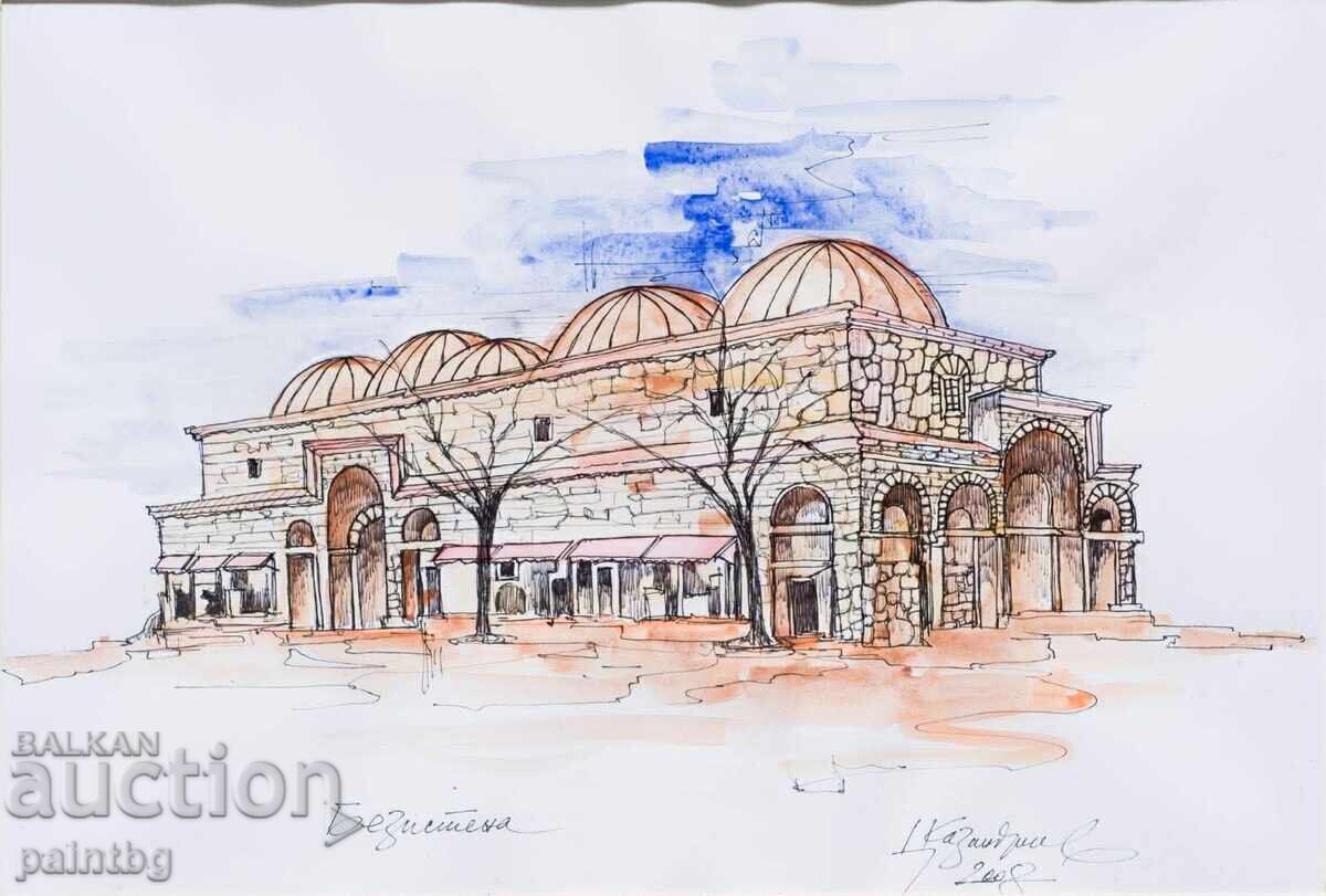 Tsvetan Kazandzhiev, tablou unic tehnică mixtă, semnătură cu preț € 10.00 | 19.56 BGN