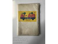 Colecție veche de abțibilduri cu mașini de la guma de mestecat Bi-Bib