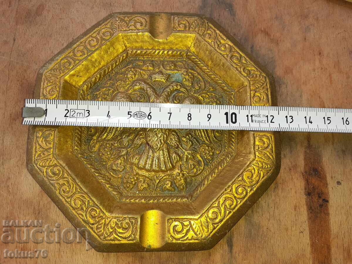Cenușier bronz vultur bicefal - 6