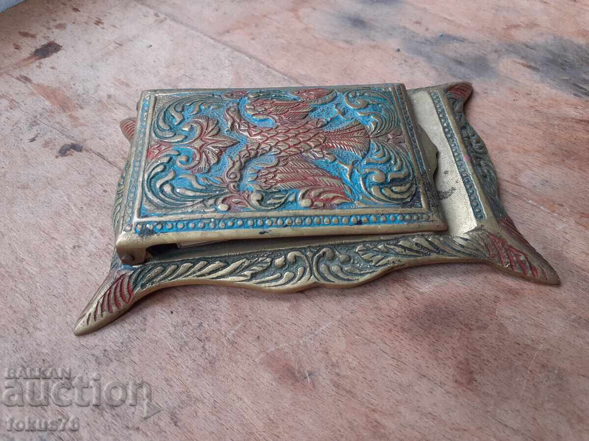 Carnet vechi pentru notițe bronz email vultur bicefal cu preț € 33.00 | 64.54 BGN