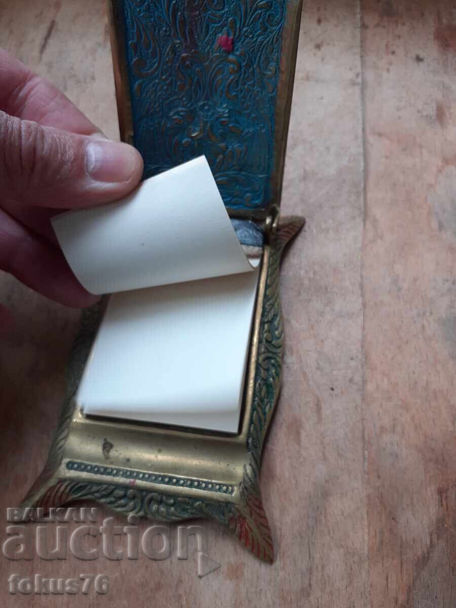 Livrarea Carnet vechi pentru notițe bronz email vultur bicefal