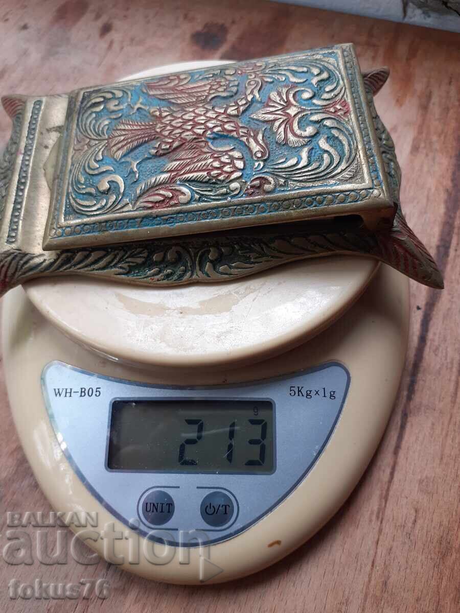 Carnet vechi pentru notițe bronz email vultur bicefal - 6