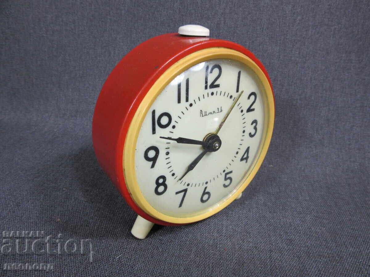 Auction  BZTs STAR RETRO SOCIALIST USSR MECHANICAL WATCH ALARM CLOCK VITYAZ
