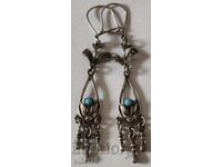 сребърни обеци