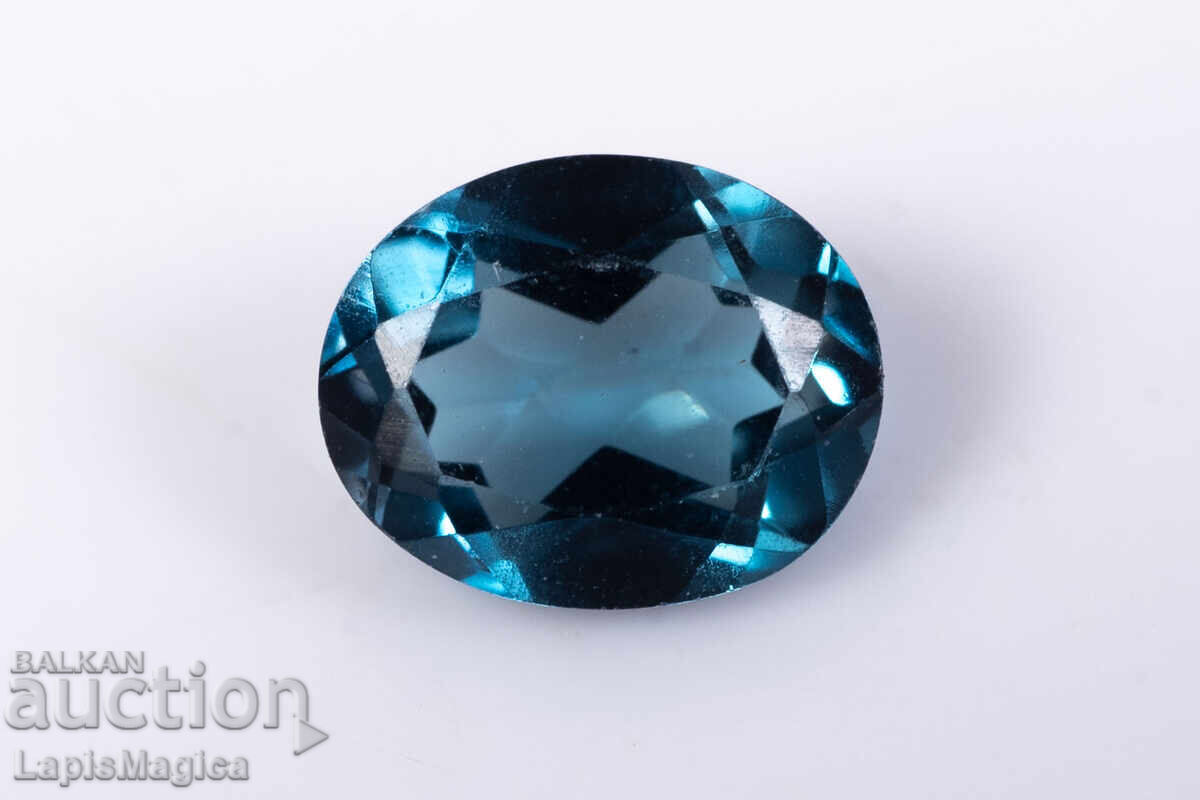 Топаз Лондонско синьо 0.45ct 5х4mm овална шлифовка