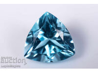Sky blue topaz 3.09ct 9mm trillion cut