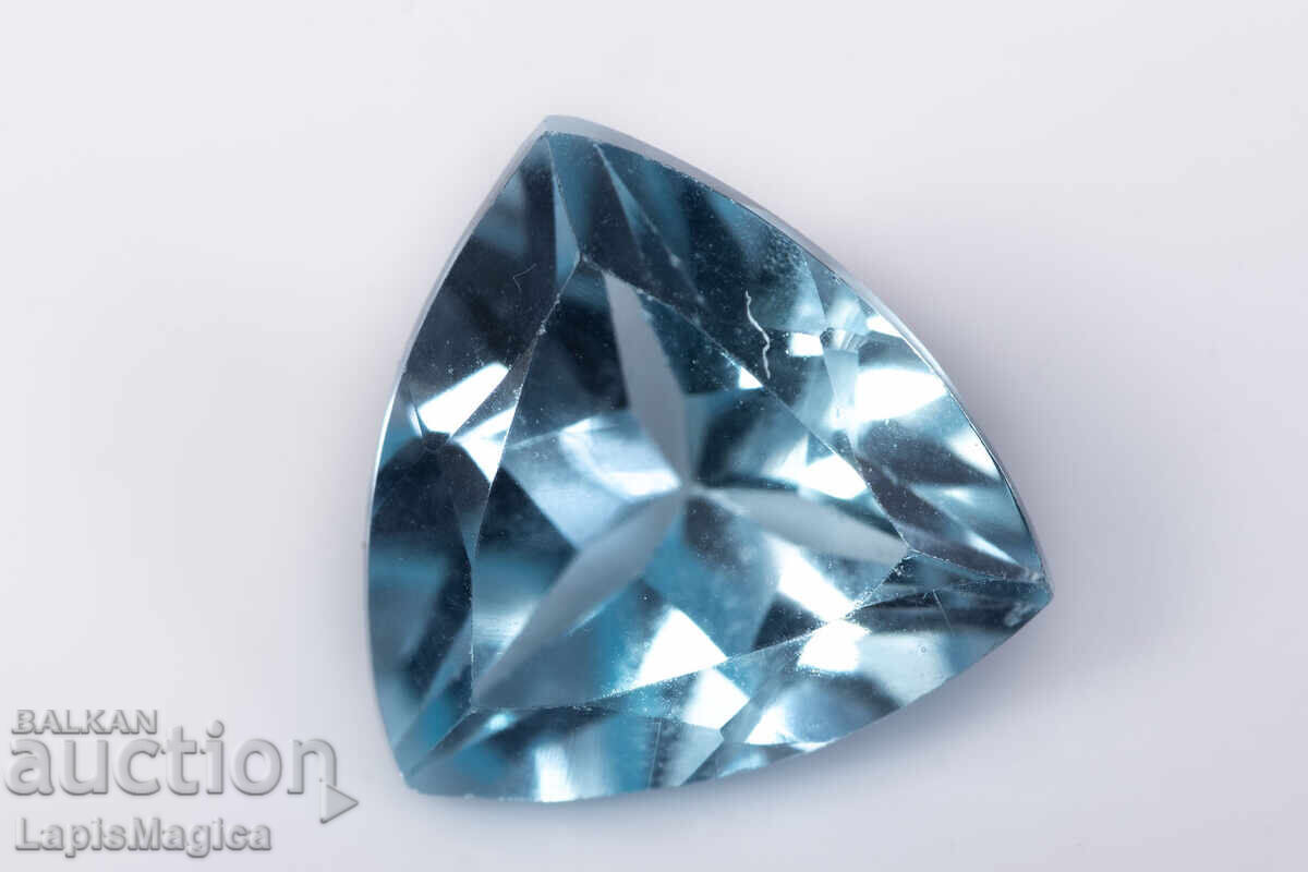 Γαλάζιο τοπάζι 2.70ct 8.8mm κοπή τριγώνου (trillion)