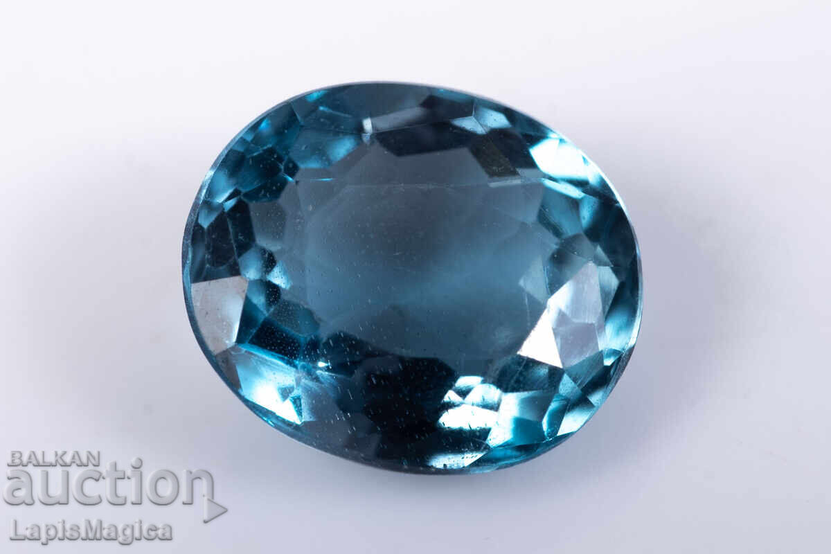 London Blue Topaz 6.3x5.7mm 0.93ct oval cut