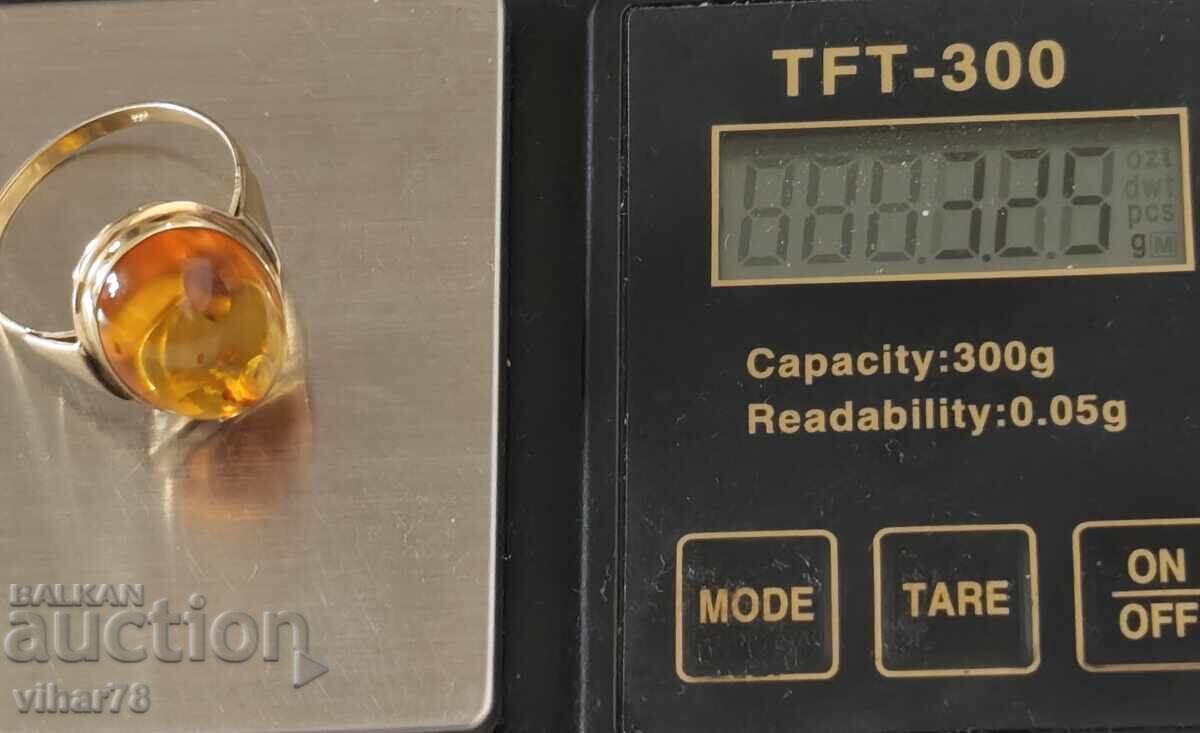 ΧΡΥΣΟ ΔΑΧΤΥΛΙΔΙ 8 ΚΑΡΑΤΙΩΝ ΜΕ ΚΕΧΡΙΜΠΑΡΙ - 5