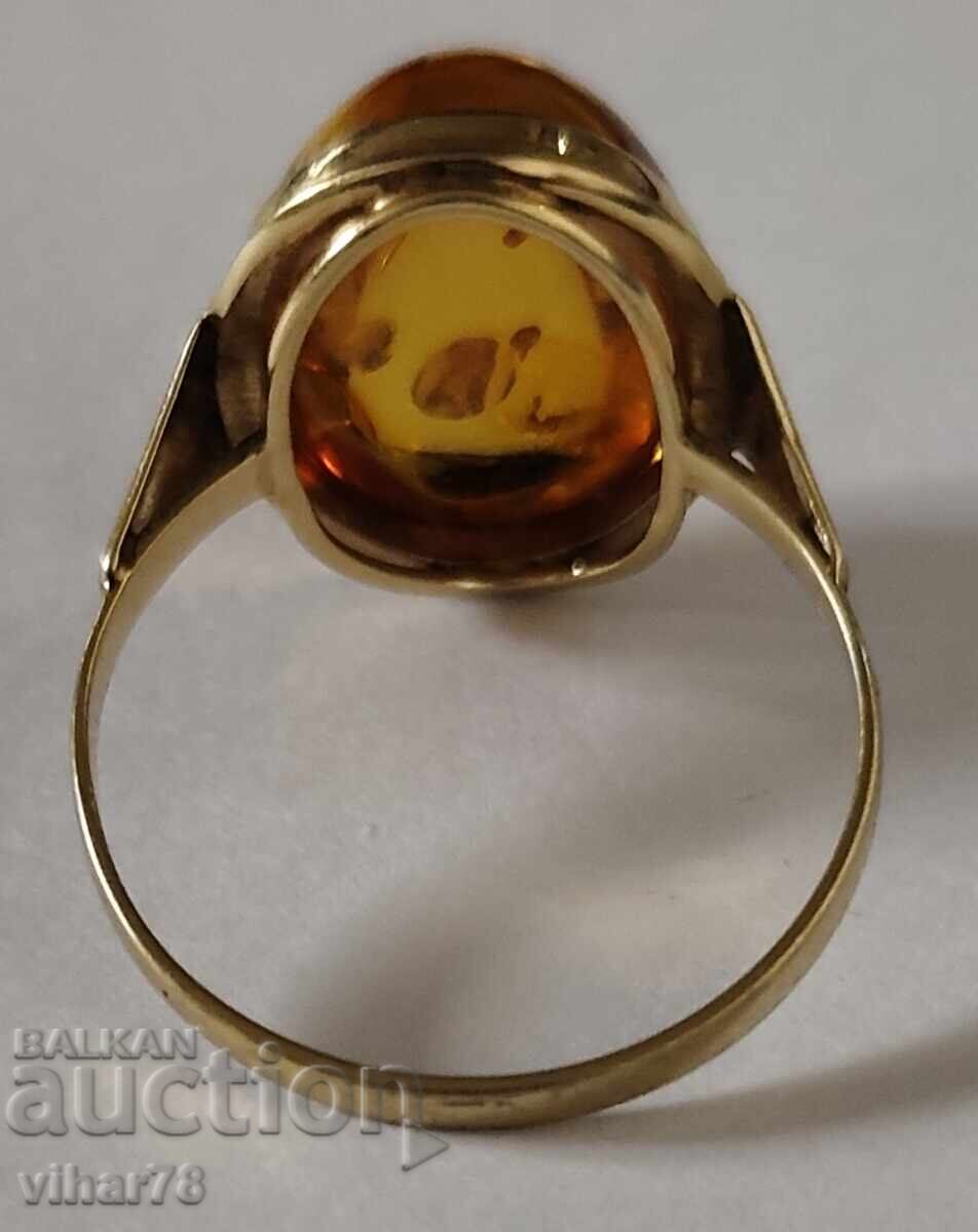 ΧΡΥΣΟ ΔΑΧΤΥΛΙΔΙ 8 ΚΑΡΑΤΙΩΝ ΜΕ ΚΕΧΡΙΜΠΑΡΙ - 6