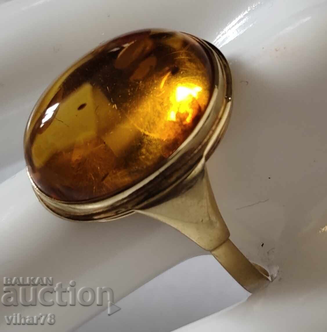 ΧΡΥΣΟ ΔΑΧΤΥΛΙΔΙ 8 ΚΑΡΑΤΙΩΝ ΜΕ ΚΕΧΡΙΜΠΑΡΙ - 7