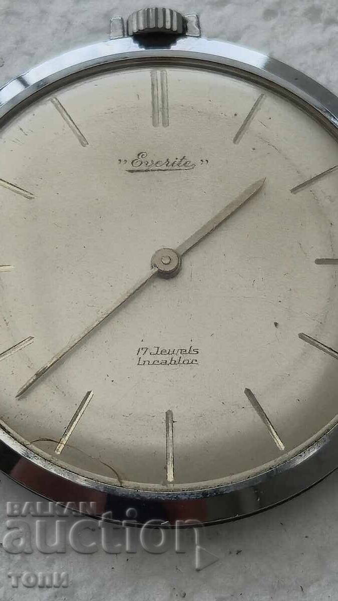 EVERITE SWISS MADE MILITARY CAL 505 ΣΠΑΝΙΟ ΣΕ ΛΕΙΤΟΥΡΓΙΑ ΧΩΡΙΣ ΤΙΜΗ ΕΠΙΦΥΛΑΞΗΣ !!!! με τιμή € 0.01 | 0.02 BGN