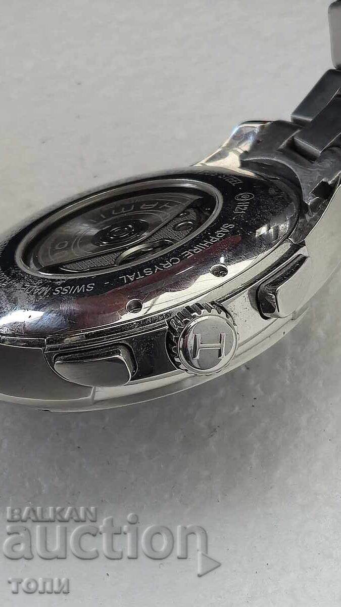 HAMILTON AUTOMATIC CHRONOGRAPH SWISS MADE РЯДЪК РАБОТИ БЗЦ - 5