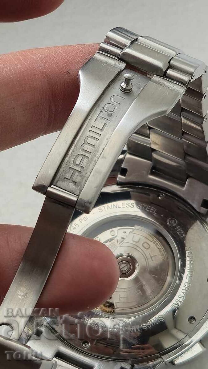 HAMILTON AUTOMATIC CHRONOGRAPH SWISS MADE РЯДЪК РАБОТИ БЗЦ - 6